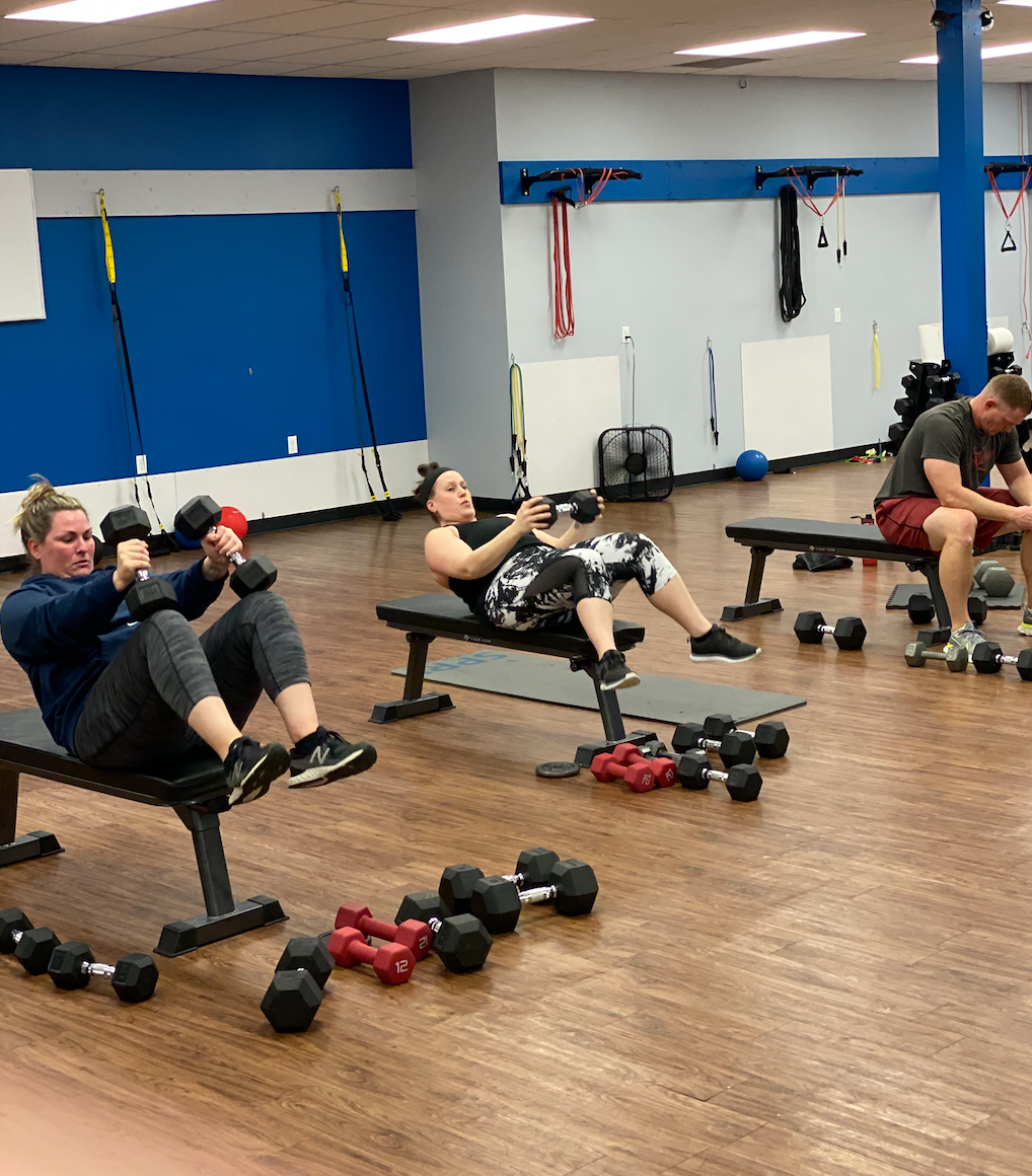 Group training bootcamp in post falls Idaho at kite fit group fitness gym